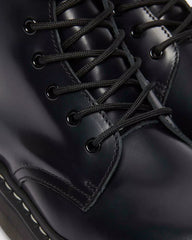 Jadon White Stitch Smooth Leather Platform Boots