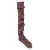 Women's Chunky Cable Knit Over the Knee Socks