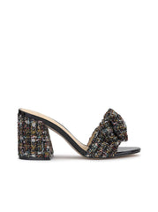 Romilda Bow Sandal in Tweed Sparkle