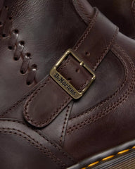 Anistone Knee High Crazy Horse Leather Biker Boots