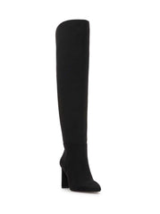 Sussta Over The Knee Boot in Black Suede