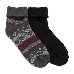 Men's 2 Pair Pack Short Heat Retainer Socks