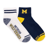 Michigan Wolverines GameDay Unisex Mini Crew Socks 2 Pack