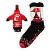 Cincinnati Bearcats Unisex Cabin Sock with Bottle Sweater