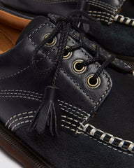 Lowell mixed material moc toe shoes