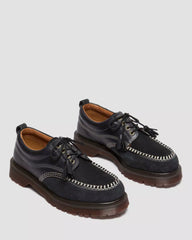 Lowell mixed material moc toe shoes
