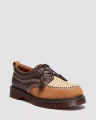 Lowell mixed material moc toe shoes