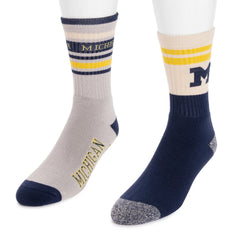 Michigan Wolverines GameDay Unisex Crew Socks 2 Pack