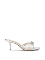 Cornilia High Heel in Clear Silver