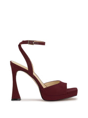 Jixte High Heel in Dark Cherry