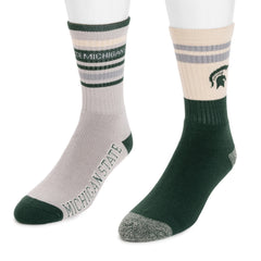 Michigan State Spartans GameDay Unisex Crew Socks 2 Pack