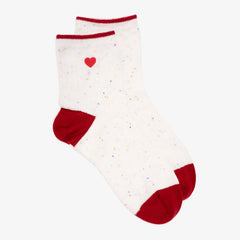 Women's Luxe Texture Embroidery Crew Sock