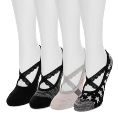 Women's Studio Socks - Criss Cross Ballerina 4PK