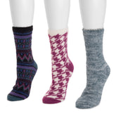 Women's 3 Pair Pack Fuzzy Socks