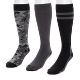 Men's 3 Pack Nylon Compression Knee-High Socks