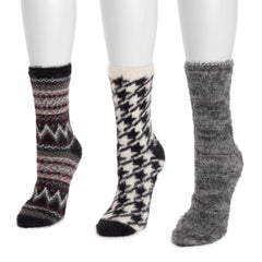 Women's 3 Pair Pack Fuzzy Socks