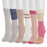 Women's 6 Pair Pack Microfiber Boot Socks
