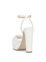 Immie Platform Sandal in White