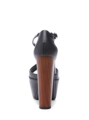 Dany T-Strap Platform Sandal in Black