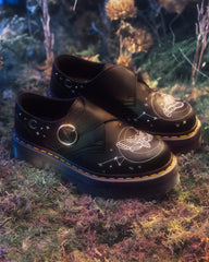 MONK CELESTIAL MOTH Leather Platform Shoes