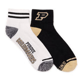 Purdue GameDay Unisex Mini Crew Socks 2 Pack