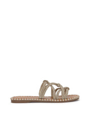 Briellea Embellished Sandal in Champagne