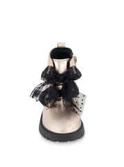 Toddler Daria Double Bow Boot in Champagne