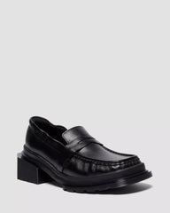 MAYBOLE LOAFER Square Toe Ruched Leather Loafers