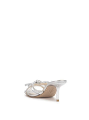 Cornilia High Heel in Clear Silver
