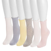 Women's 6 Pack Whisper Soft Crew Socks