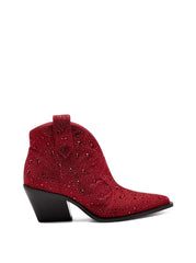 Zadie Bootie in Red Crystal