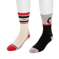 Cincinnati Bearcats GameDay Unisex Crew Socks 2 Pack