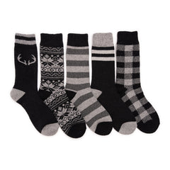 Men's 5 Pair Pack Wool Socks