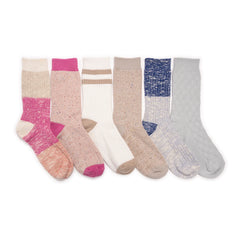 Women's 6 Pair Pack Microfiber Boot Socks
