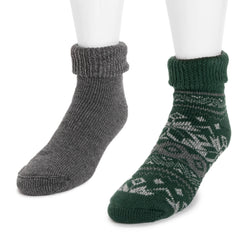 Men's 2 Pair Pack Short Heat Retainer Socks