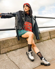 Buzz 5-Eye Metallic Leather Shoes