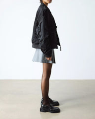 MAYBOLE LOAFER Square Toe Ruched Leather Loafers