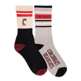 Cincinnati Bearcats GameDay Unisex Crew Socks 2 Pack