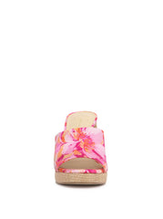 Kameena Mule Platform in Pink Floral