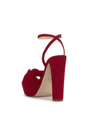 Immie Platform Sandal in Chili Pepper