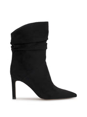 Elisti Scrunch Bootie in Black Suede