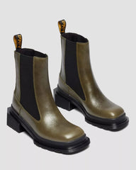 MAYBOLE CHELSEA Square Toe Leather Boots