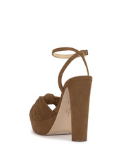 Immie Platform Sandal in Safari Brown