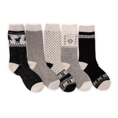 5 Pair Pack Wool Socks