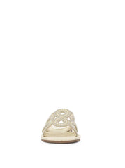 Bria Flat Sandal in Ivory