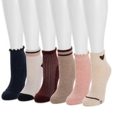 Women's 6 Pack Dream Step by Muk Luks Mini Crew Socks