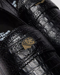 PENTON BROGUE Emboss Leather Loafers