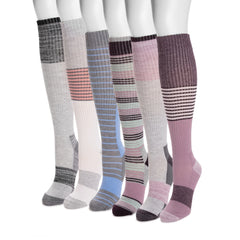 Women's 6 Pack Cotton Compression Socks