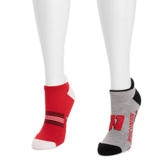 Wisconsin Badgers GameDay Unisex Lowcut Socks 2 Pair Pack