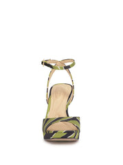 Jixte High Heel in Meadow Green